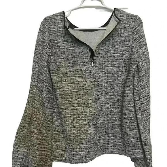 Banana Republic-Bell Sleeve Crew Neck Straight Hem Top-Women’s Size S-Stretchy - Picture 4 of 7